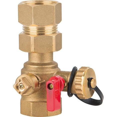 Vanne d'Arrêt pour Vase d'Expansion à Membrane avec Vidange DN 25