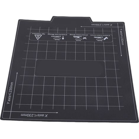 Plateforme chauffante magnétique pour imprimante 3D, feuille adhésive anti-enroulement, revêtement de lit d'impression, pièce de rechange 235mmx235mm (1/5)