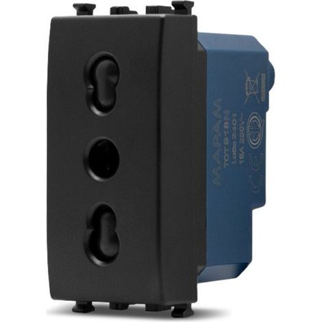 PRESA BIVALENTE SUN-T5 918N NERO