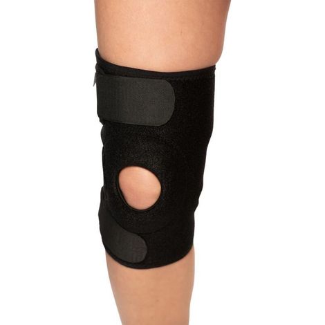 Hingeless Knee Brace – Adjustable Compression Knee Brace for Men and Women. Effective for relieving knee pain, arthritis, injury recovery, sports, and stress. (1/4)