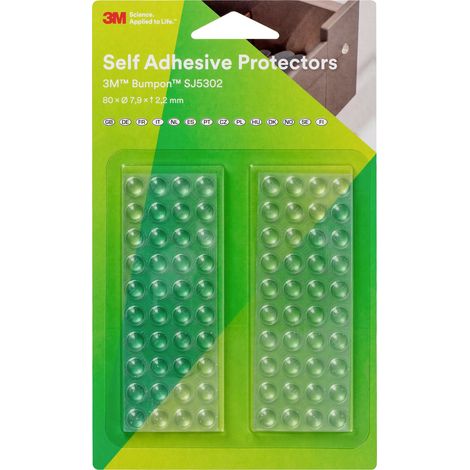 3M SJ 5302 MPCB Gerätefuß selbstklebend, rund Transparent (Ø x H) 7.9 mm x 2.2 mm 80 St.