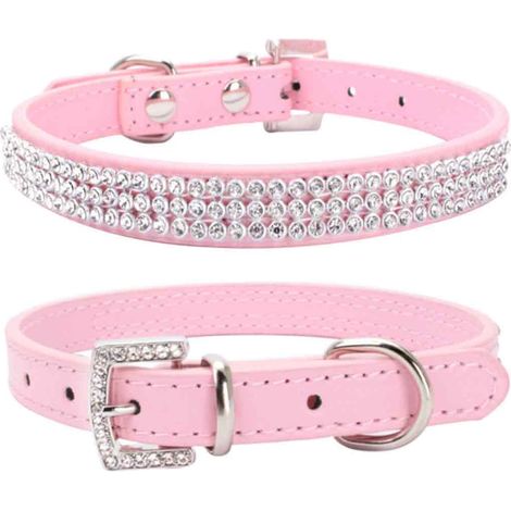 Collier pour animaux de compagnie Amousa avec cristaux, orné de strass, pour chiens et chats de petite et moyenne taille. (1/5)