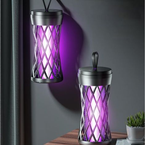 Pack Lampe Répulsive Moustiques - UV Intense & Rechargeable - 2 Fonctions en 1 - Protection Maison/Jardin/Camping - 2 pièces (1/5)
