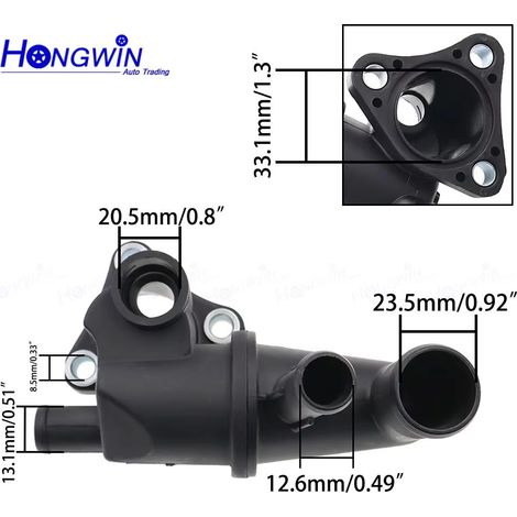 Convient au tuyau de sortie du boîtier de thermostat moderne 25611-02801 (1/5)