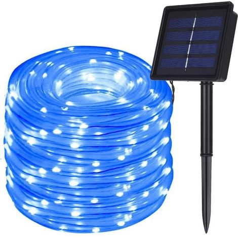 Guirlande lumineuse - - 200 LEDs - Solaire - 22m - Bleu (1/4)