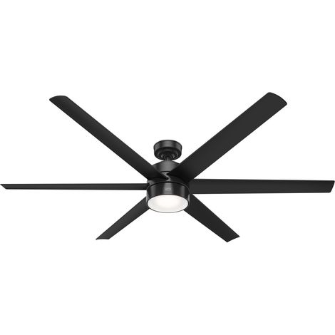 Ventilateur de plafond DC Solaria Noir avec LED