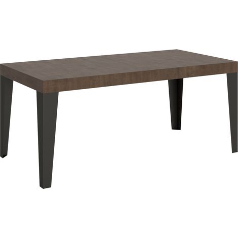 Tavolo allungabile 200/304x90 cm Flame noce gambe antracite (1/3)