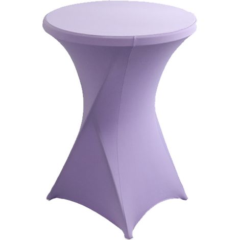 Housse De Table Haute Élastique - 80 x 110 cm - Pour Tables Cocktail Et Bars - En Spandex Polyester - 1 Pièce (1/5)