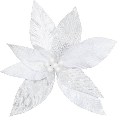 SDN POINSETTIA BLC BLATT 27CM - Feeric lights & christmas