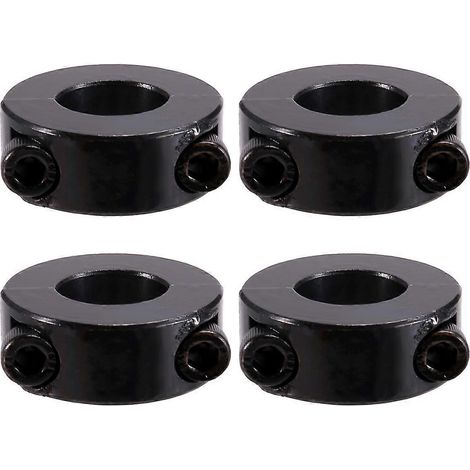 Satz mit 4 doppelt geschlitzten Wellenklemmen, schwarz oxidiert (1/5)