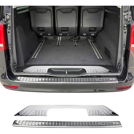 OMAC Kit Protection de Pare-Chocs arrière Compatible avec Mercedes Vito W447 2014-2026 Brillant inox 2Pcs (1/5)