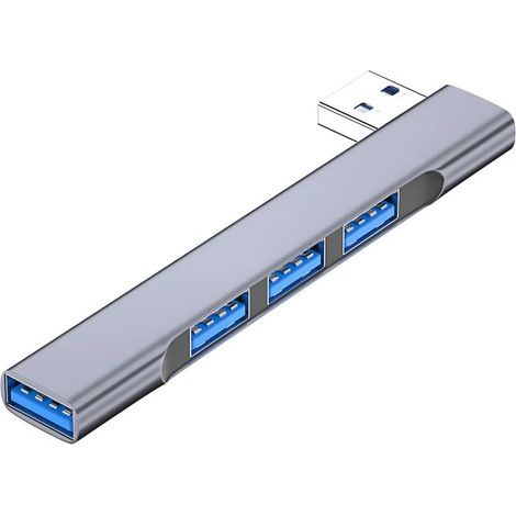 Hub USB-C 4 en 1, station de travail portable/mobile, adaptateur OTG haut débit, répartiteur, station d'accueil universelle 3.0 (1/5)