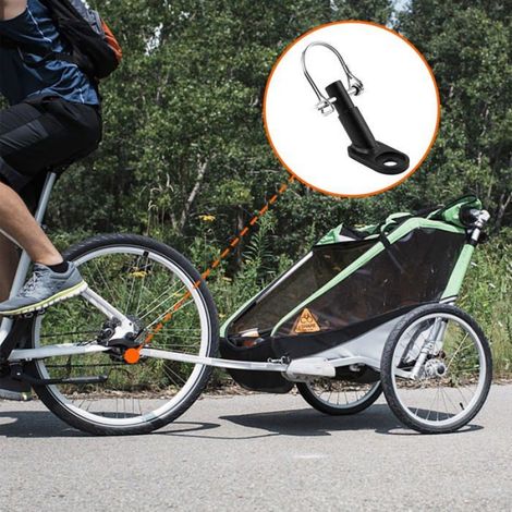 Connecteur universel pour coupleur de remorque de vélo, attache de remorque, compatible tous modèles, fixation sécurisée, pièces pour remorque vélo (1/5)
