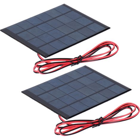 Mini-Solarmodule mit Epoxidharz-Verbundplatte und 100 cm Kabel (elektronisches Zubehör, DC 6 V, 2 W) (1/5)