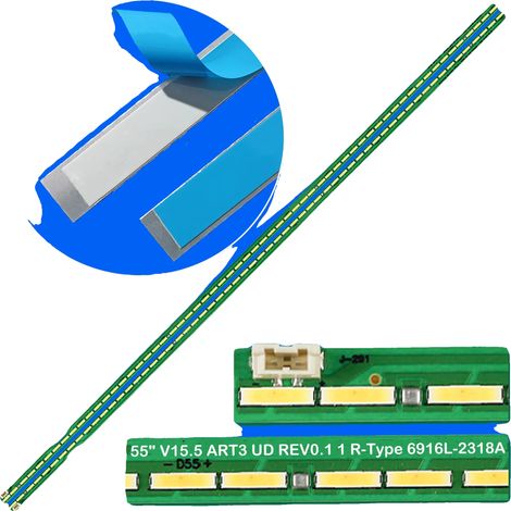 LED-Hintergrundbeleuchtungsstreifen, 601 mm Länge, 60 LED-Perlen, 3V Spannung, kompatibel mit mehreren Modellen, neuwertiger Zustand (1/5)