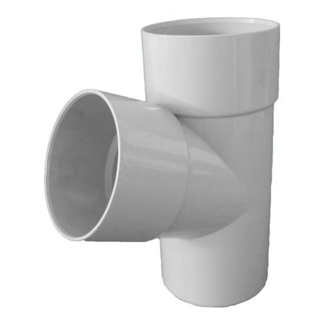 Culotte PVC 45° mâle femelle pour tube Ø80 épaisseur 3.2 mm- gris - First Plast