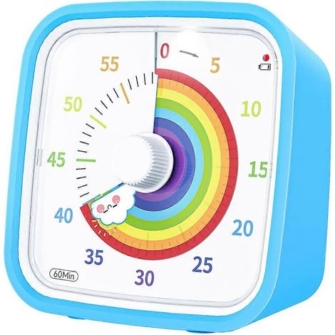 Réveil électronique multifonctionnel pour enfants, avec motif dessin animé, minuteur visuel et minuteur de cuisine. (1/5)