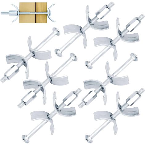 6 Pièces Connecteurs de Plan de Travail en Acier Galvanisé - Vis de Connexion pour Meubles 150 mm - Solution Sûre et Stable pour Connecter les Plans de Travail (1/5)