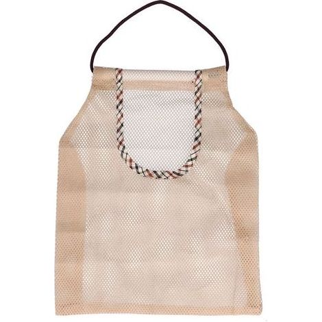 Sac filet en coton tissé réutilisable, sac à provisions en maille, sac à fruits à cordon, sac de plage portable et tendance (1/5)