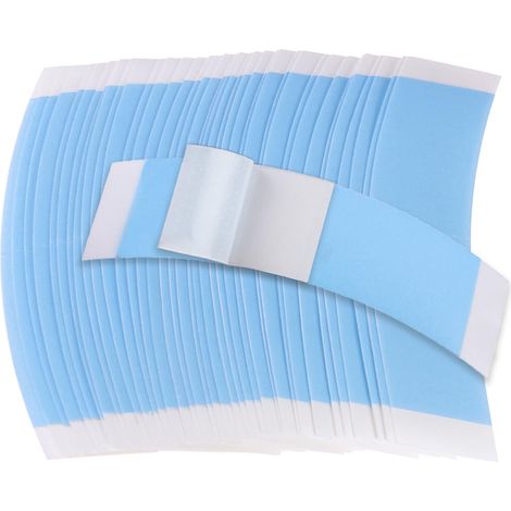 Lot de 72 pièces de colle double face ultra-résistante et imperméable pour perruques à dentelle frontale ruban adhésif ultra-résistant pour perruques à dentelle, pouvant remplacer le dissolvant pour (1/5)