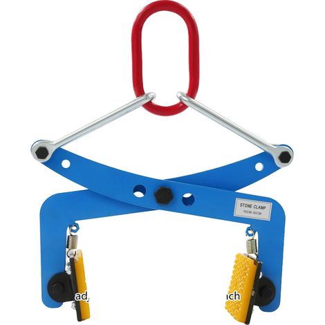 Pince de levage en pierre, design vertical, grande capacité de charge, Bleu (1/2)