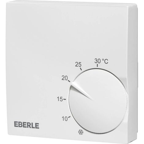 Eberle RTR-S 6721-6 termostato blanco extra plano