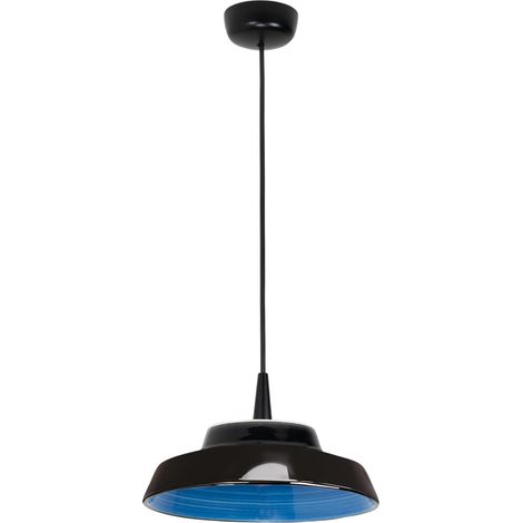 Circus Black Suspension Led Bleue, Design En Céramique Fait Main En Italie, Diamètre 24 Cm, 8W 3000K, Dimmable Triac, Ip40, 230V (1/3)