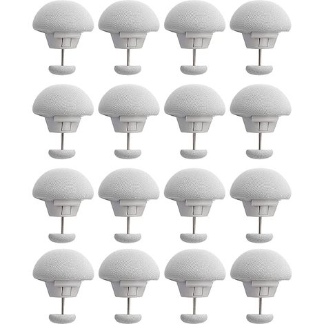 Lot de 16 supports de couette, clips de fixation avec bouton (1/5)