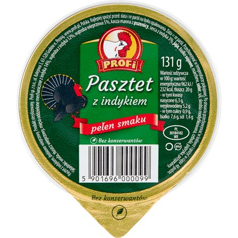 Paté de pavo Profi 131 g (1/2)