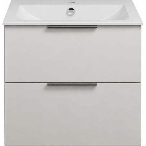 Meuble vasque 60 cm BURGBAD Olena blanc brillant