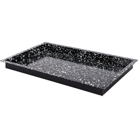 Plateau de four noir tacheté GN 1/1 H 4cm - Caterchef (1/2)