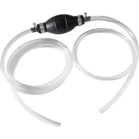 Kit de pompe à siphon pour carburant essence, huile, eau, diesel, avec 2 tuyaux de transfert de carburant résistants. (1/5)