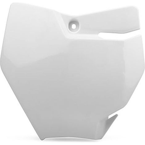 Plaque d'immatriculation avant POLISPORT couleur d'origine 16 pouces compatible avec KTM SX65