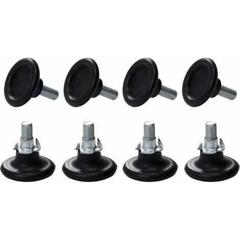 8 Sets Pieds Ajustables pour Meuble, Vis de Réglage pour Pieds de Meuble, Chaise, Table (1/4)