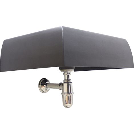 Baignoire murale Nizza fontaine de lavabo murale pour balcon de jardin domestique avec siphon en laiton de votre choix : chromè (1/3)