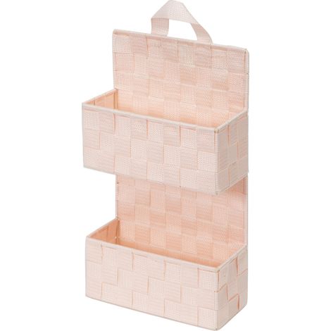 Petite étagère à suspendre Bristol rose - COMPACTOR - 21 x 9 x H.37 CM - Rose (1/4)