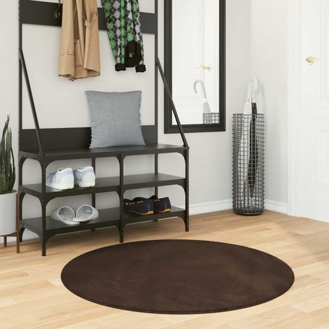 Mittlerer Flor weicher und waschbarer Teppich HUARTE Braun