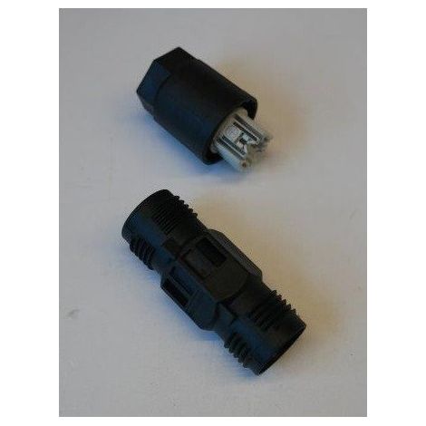 Prolongateur de câble noir 2 pôles + PE 0.5-1.5mm² 690V 17.5A ecrou QUICKON pour câble 8-13mm Phoenix Contact