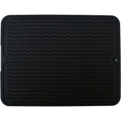 Tapis De Séchage Vaisselle - Silicone Alimentaire - Antidérapant Et Isolant Thermique - Pour Plan De Travail Cuisine - 1 Pièce (1/4)