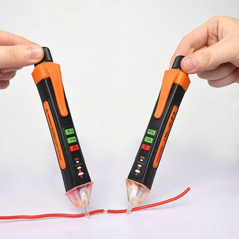 Stylo testeur sans contact intelligent T02A, stylo testeur inductif, stylo testeur domestique, outil électrique de détection de rupture de fil neutre/phase T-02A (1/5)