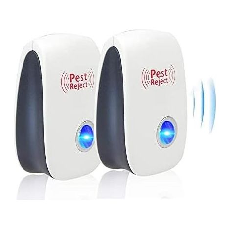 Ventdest Répulsif à ultrasons, anti-moustiques, insectes araignées, souris, parassites, rats, cafards, fourmis 2 pcs (1/5)