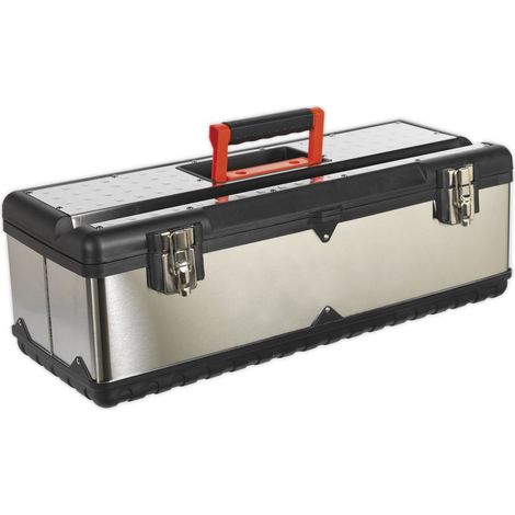 Sealey Stainless Steel Toolbox with Tote Tray 660mm AP660S
