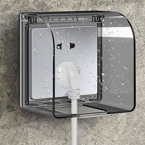 Sortie Couvercle Childproof 86 modèle universel Boîtier de Prise étanche 12.2×10.8×7.3 CM Prises extérieures étanches pour interrupteur (1/5)