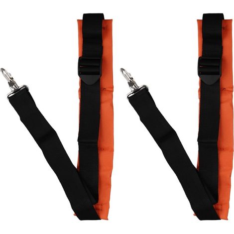 Juego de 2 correas ajustables para los hombros, ideales para desbrozadoras y sopladoras de hojas. Fabricadas en nailon con acolchado grueso de algodón para una mejor distribución del peso. (1/5)