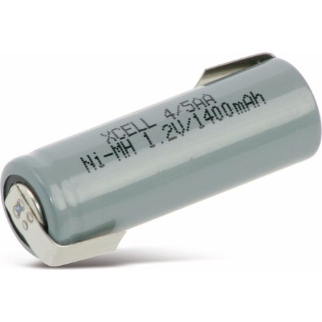 Rechargeable NiMH XCELL batterie, 4/5AA, Z languette, 43x14,5 mm, 1,2V/1400mA