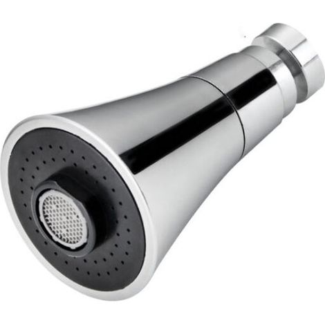 Aérateur de robinet rotatif à 360°, aérateur de robinet à jet d'air Breeze Jet à 2 modes, avec adaptateur, accessoires pour robinetterie de cuisine et de salle de bain (1/5)