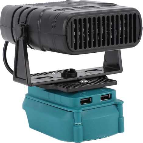 Chauffage de Voiture Portable, 200 W, 2 Réglages de Température, Chauffage électrique sans Fil à Piles avec Ports USB pour Dortoir, Compatible avec Batterie BL1850 (1/5)