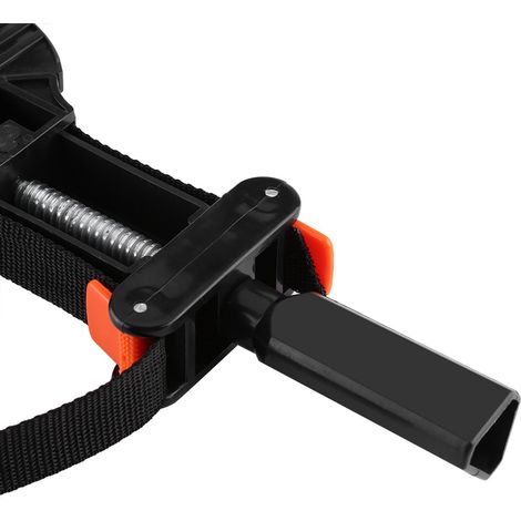 Serre-joints multifonctions pour cadres photos avec 4 mors ajustables, serre-joints à bande en nylon ABS de 4 mètres, noir. (1/5)