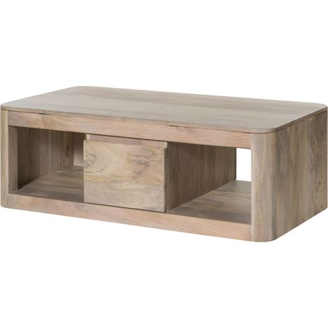 Couchtisch Mango 118x65x40 weiß lackiert TORONTO 352