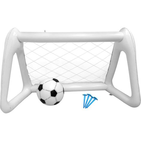 But de football pour enfants, but de football gonflable, dispositif d'entraînement portable avec ballon et piquets, interactif pour enfants et adultes pratiquant le sport (1/5)